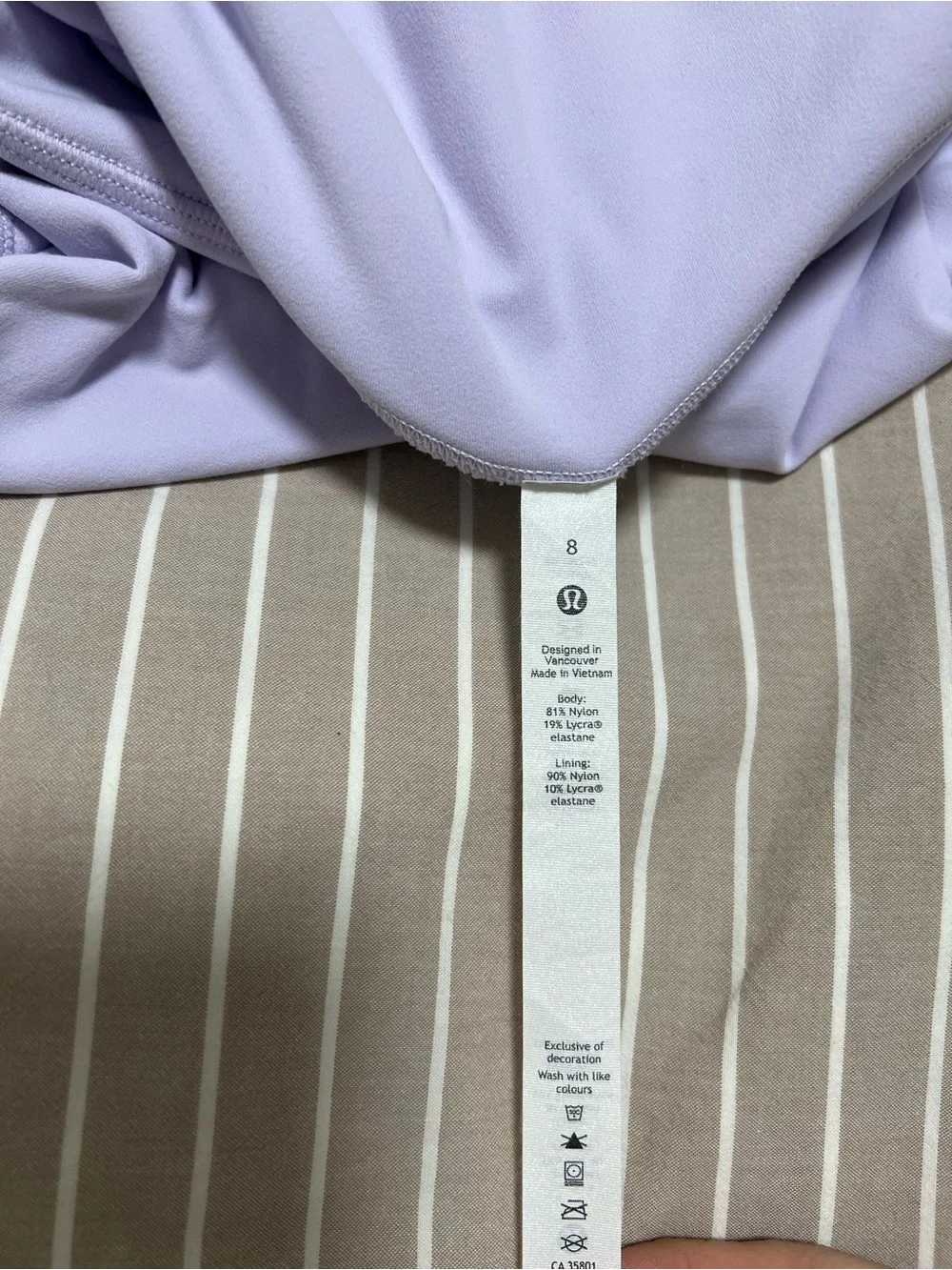Lululemon Align Shorts Lavender Dew Size 8 NWOT Like New
